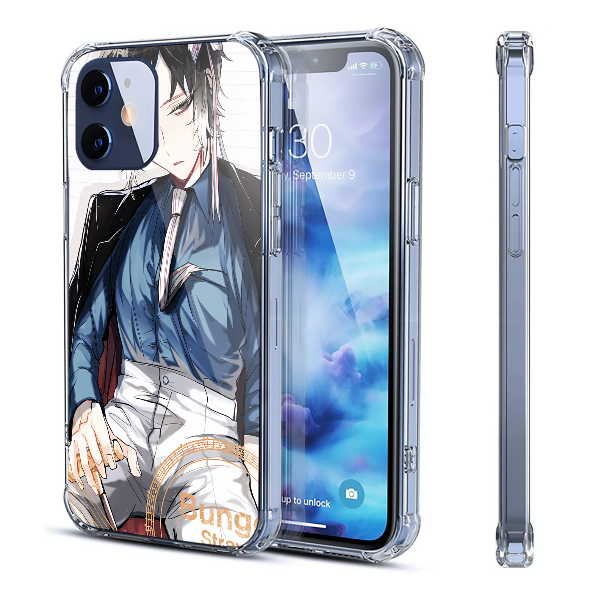 （画像用） 文豪ストレイドッグス Bungo Stray Dogs 【iPhone 12シリーズ対応】透明スマホケース（クリアソフトケース）